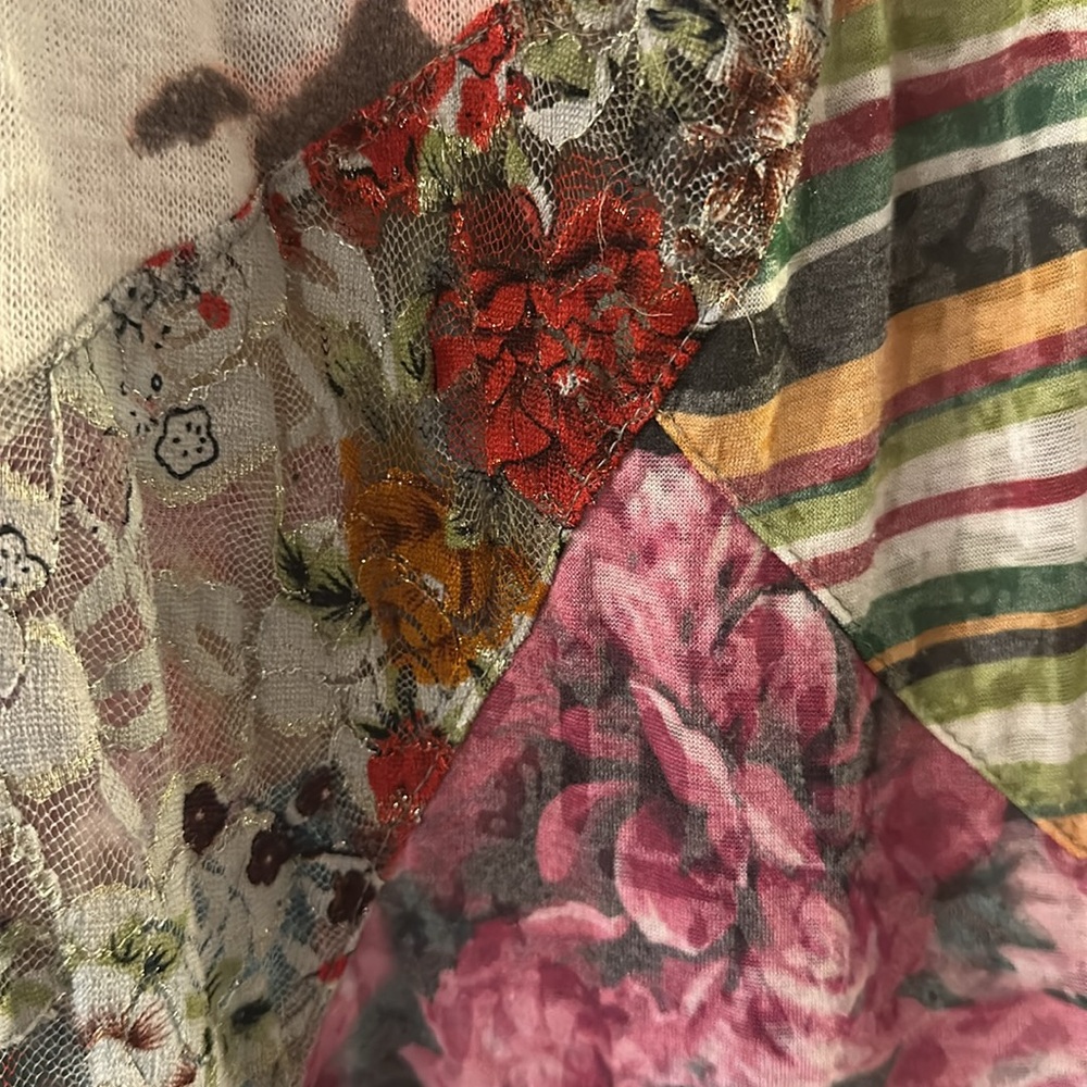 Sacred Threads Multicolor Patchwork Dress - image 3